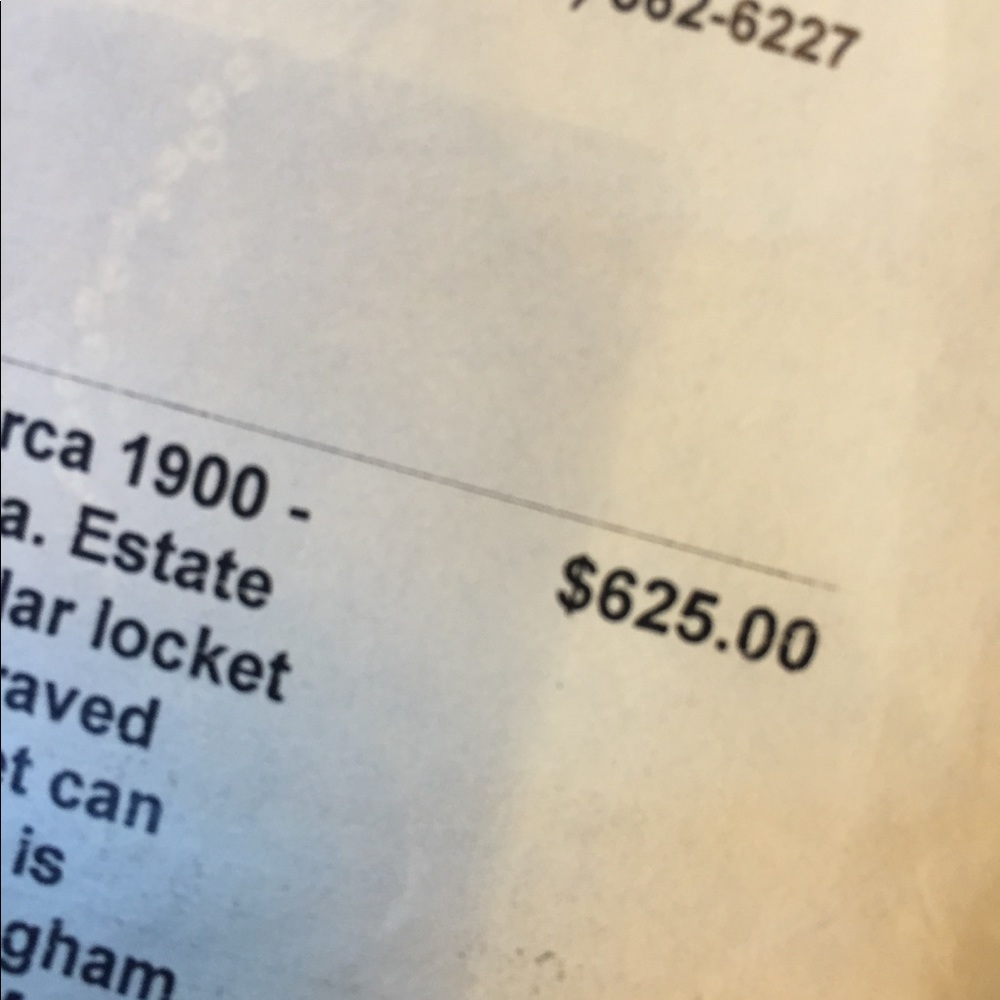 1900 Victorian Rose Gold Locket JM England - Picture 9 of 10